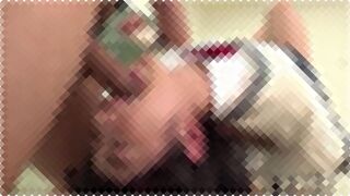 【喉奥マンコ責め】逆さイラマチオ＆汚顔でパンツに染み作りハメハメまでしちゃう女子校生！！