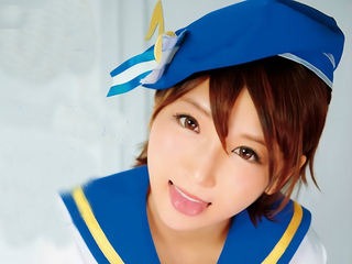 《佐倉絆》「あんあんっ♥」元グラビアアイドルのショートカット美少女がコスプレSEX！綺麗なパイパンが卑猥すぎ！