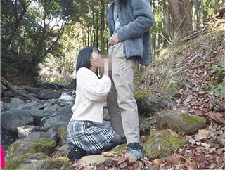 【市来まひろ】野外フェラ抜きする見せたがりの痴女JK！青姦FUCKで中出しまでしちゃう♡