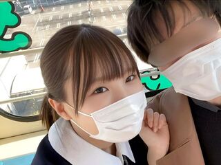 《エロ企画》ガチ童貞の素人チンコを”ファン感謝祭”で誘惑する色白貧乳な美少女♡騎乗位で”筆おろし”初SEX＜JKコスプレ＞