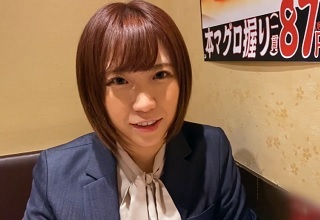 ショートカットの可愛い素人OLがマン汁垂れ流しながらアヘ顔晒す個人撮影