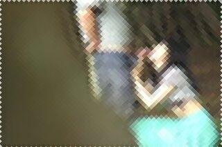 彼氏に迫られ断り切れずに林の中でラブラブセックスに耽っちゃうバカ娘