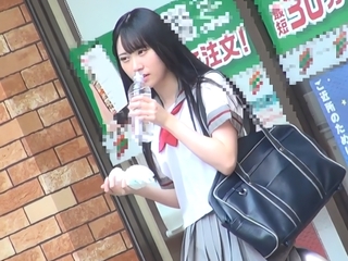 【電車痴漢】「やめてください…」激カワ女子校生！ミニスカ制服女子が電車の中でオチンチン挿入され犯される！
