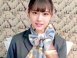 【素人ナンパ】23歳の現役キャビンアテンダント！入社1年目の新人だという美巨乳お姉さんがチェリーちんぽで中出しされる！