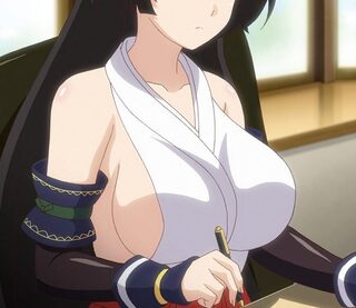 半端なく大きいおっぱい！黒髪爆乳巫女と激しいSEXして精液をマン穴にぶちまける