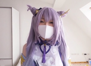 【無修正】コスプレ美少女の黒パンスト破いてデカマラねじ込む生姦ハメ撮り！