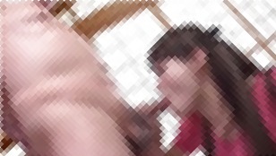 【フェラ】義父 スレンダーでHな美乳の、堀内秋美の騎乗位フェラ近親相姦プレイ。
