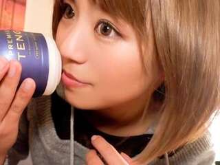 『皮被ってる…かわいいっ♥』笑顔ロリ美少女ギャルがエロパコ！包茎デカチンをオナホ手コキ！甘サドM男プレイ！