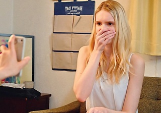 《白人若妻NTR》「What！？」ホームステイにきたスレンダー巨乳おっぱいの金髪外人な若妻が中出しで寝取られちゃうｗ