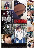 女子校生トイレこじ開けレイプ