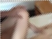【巨乳】窓際でおっさんにバックから羞恥ピストンしてイキ乱れる黒髪ロング清楚巨乳美女