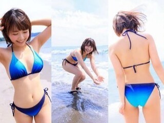 【新人】清楚で笑顔が可愛いスレンダー巨乳な美少女がAVデビュー！野外露出の羞恥プレイで赤面して男優のエロテクに痙攣絶頂