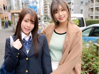 ＜素人ナンパ＞エロビッチ姉妹が筆おろし企画で”4”連続中出し！童貞M男に跨るギャル＆JKが騎乗位中出しで痙攣絶頂＜手コキ＞