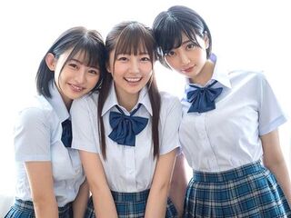 『先生…♡』女子校生が教育実習生の巨根を同時責めするハーレム4P乱交‼巨乳おっぱいでパイズリ＆指舐めするえちえちロリ痴女‼