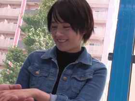 恋にオクテな草食系男子のお悩み相談企画と称してナンパしたショートカット娘を騙して激ピストン中出し！
