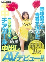 野球男子に青春を注いだ現役女子大生チアガール 中出しAVデビュー！！日向曜