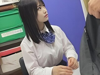 【万引き×JKレイプ】コンビニに来たロリ制服美少女のバッグに商品を忍ばせて万引き捏造！脅迫して喉奥イラマからエロ凌辱強姦